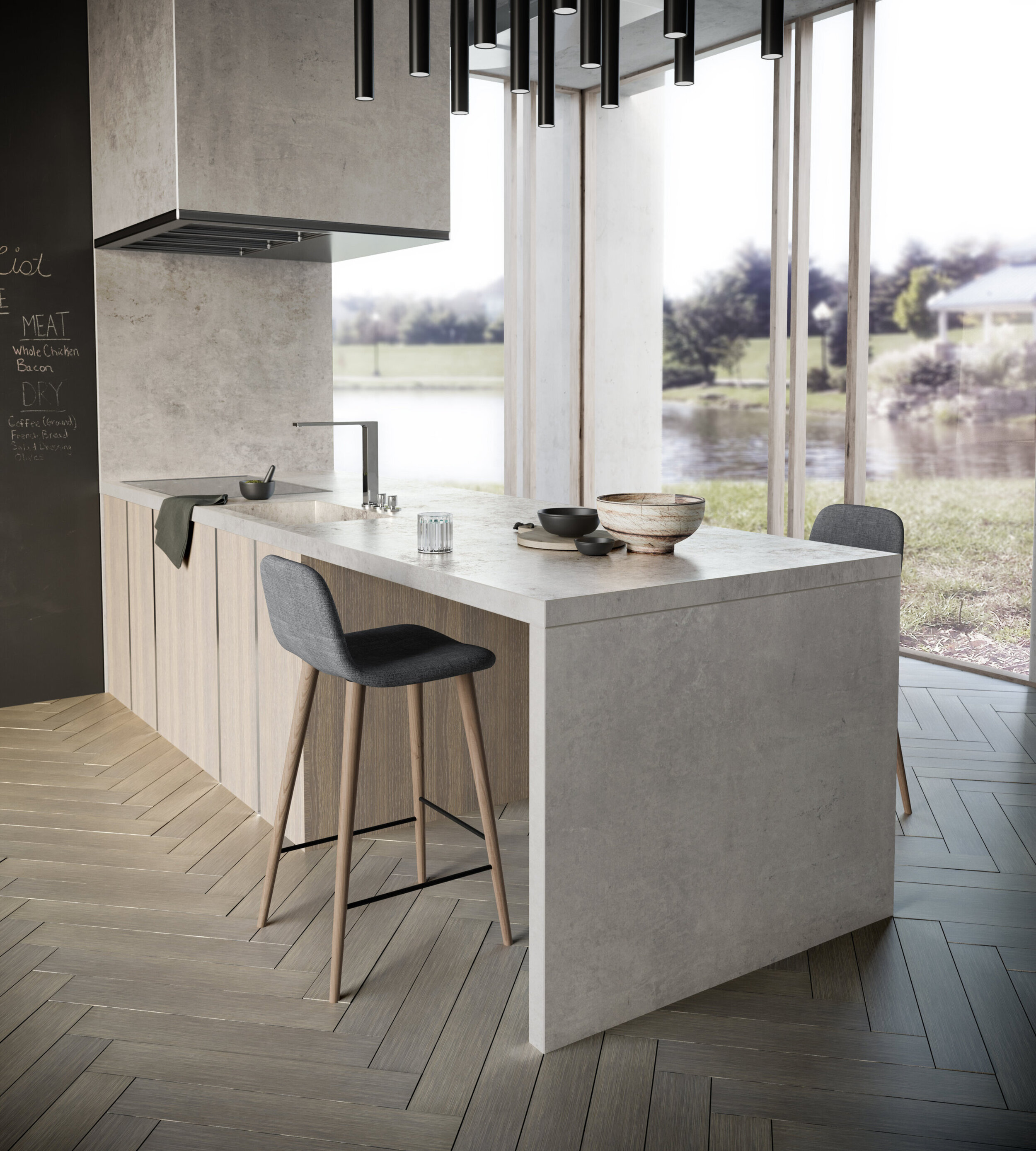 Küche mit Dekton Kreta